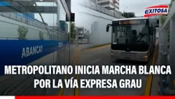 🔴🔵 Metropolitano begins trial run on Vía Expresa Grau toward Metro Line 1
